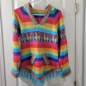 Alpaca wool hoodie sweater